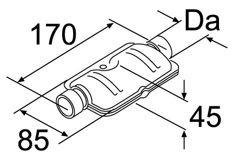 Tlumič výfuku Webasto D22N 86450 /1320895/ 20844