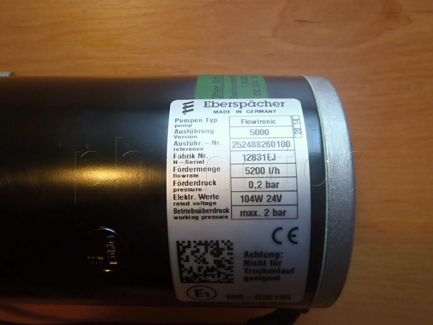  Vodní čerpadlo Eberspacher Flowtronic 5000L 2524882601000